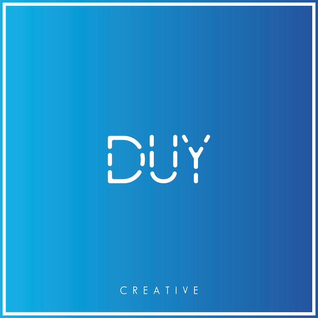 DUY Premium Vector último diseño de logotipo diseño creativo de logotipo vector ilustración monograma de logotipo mínimo
