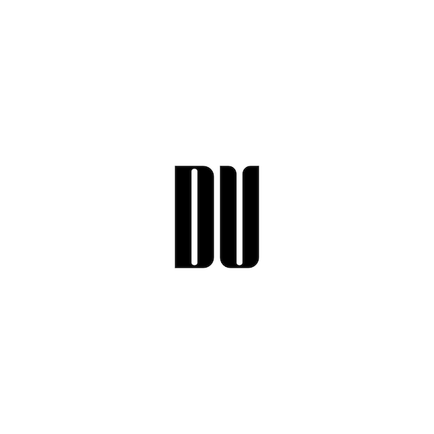DV monograma logotipo diseño carta texto nombre símbolo monocromo logotipo alfabeto carácter simple logotipo