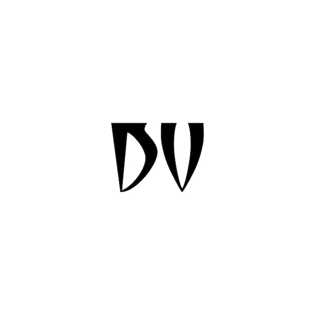 DV monograma logotipo diseño carta texto nombre símbolo monocromo logotipo alfabeto carácter simple logotipo