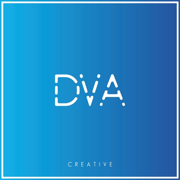 DVA Premium Vector último diseño de logotipo Diseño creativo de logotipo Ilustración vectorial Logotipo mínimo Monograma