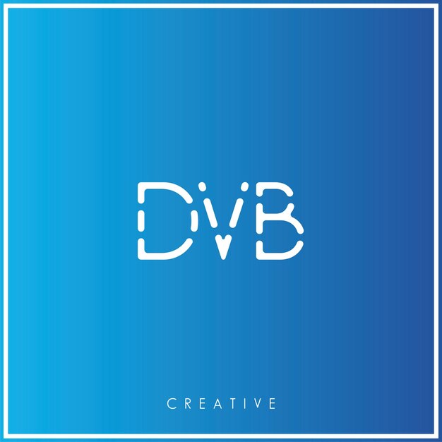 DVB Premium Vector último diseño de logotipo diseño creativo de logotipo ilustración vectorial monograma de logotipo mínimo