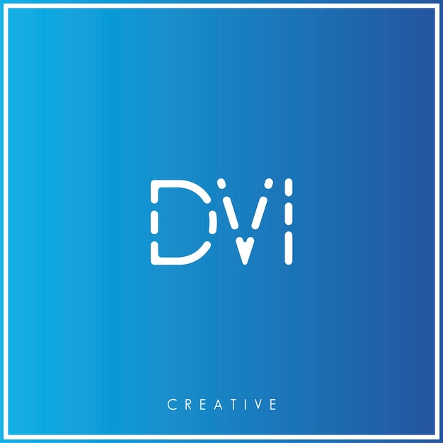 DVI Premium Vector último diseño de logotipo Diseño creativo de logotipo Ilustración vectorial Logotipo mínimo Monograma