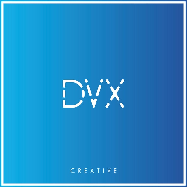 DVX Premium Vector último diseño de logotipo diseño creativo de logotipo ilustración vectorial monograma de logotipo mínimo