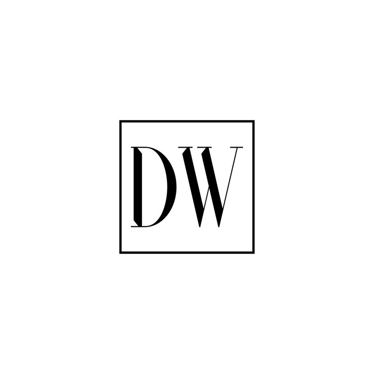 Vector dw monograma logotipo diseño carta texto nombre símbolo monocromo logotipo alfabeto carácter simple logotipo
