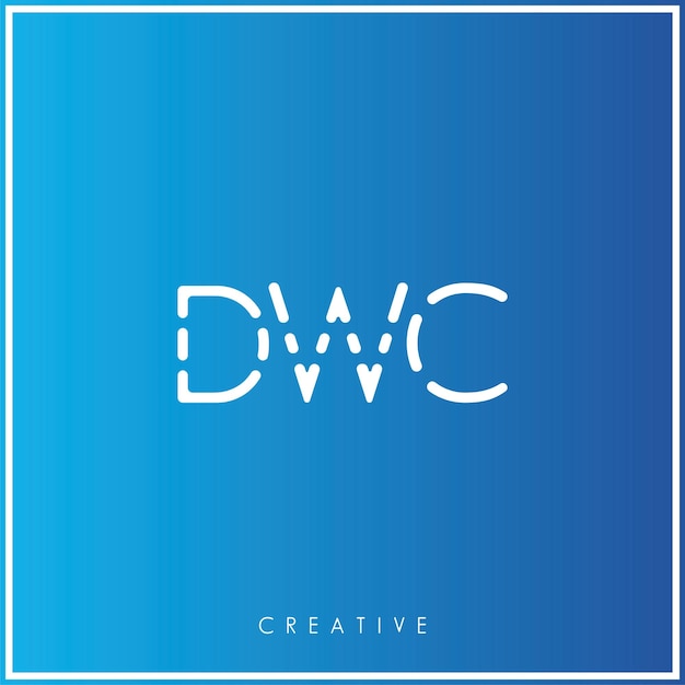 DWC Premium Vector último diseño de logotipo Diseño creativo de logotipo Ilustración vectorial Logotipo mínimo Monograma
