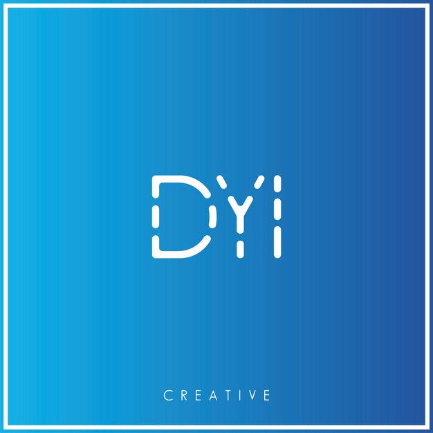 DYI Premium Vector último diseño de logotipo Diseño creativo de logotipo Ilustración vectorial Logotipo mínimo Monograma