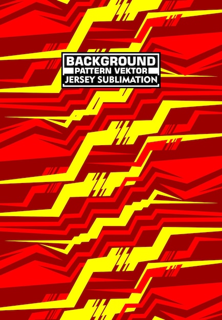 Dynamic Racing Jersey Design with Zigzag and Speed Lines