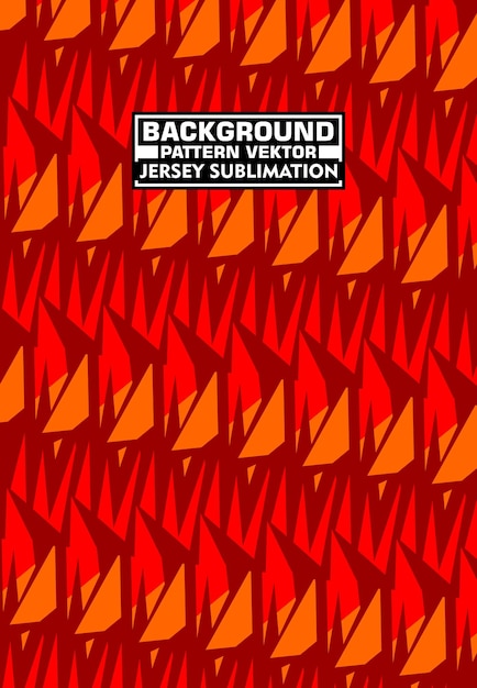 Dynamic Red and Orange Geometric Jersey Sublimation Design
