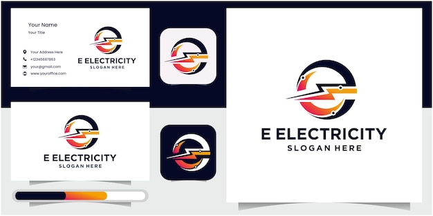 E Iniciales eléctricas Monograma diseño de logotipo Flash Logo Flash lightning fast icon logo para industrial bu