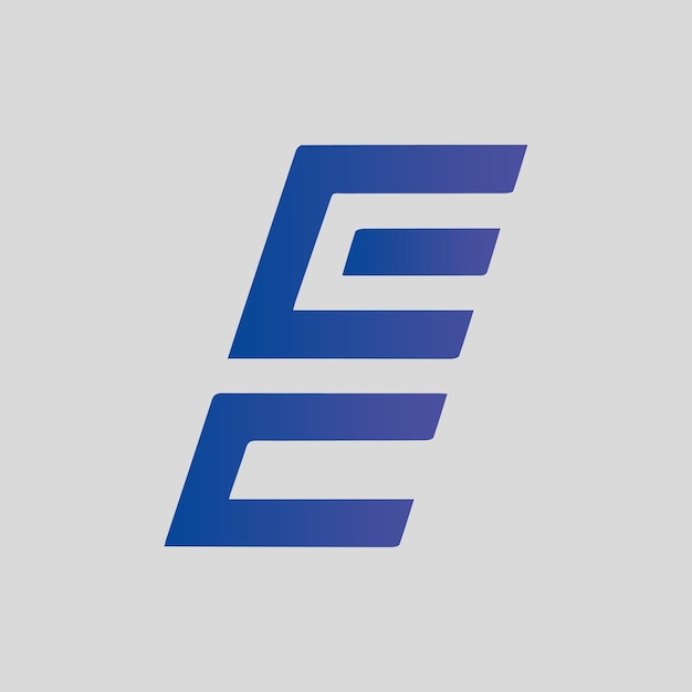 E letra Logo gradiente diseño colorido ilustración plantilla de logo diseño letra plana e vectores de logotipo