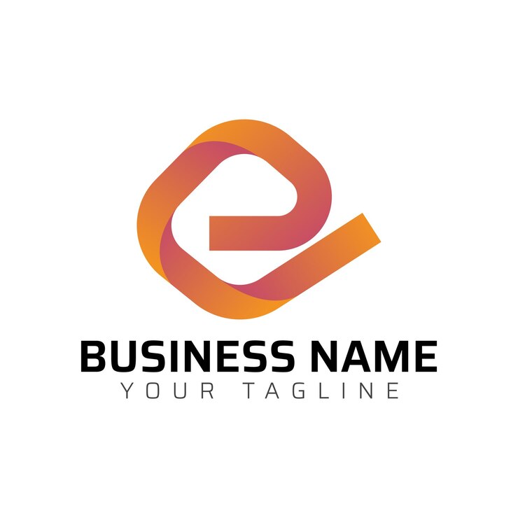Vector e modelo de diseño de logotipo de letras coloridas en 3d de tipografía premium minimalista moderna y abstracta