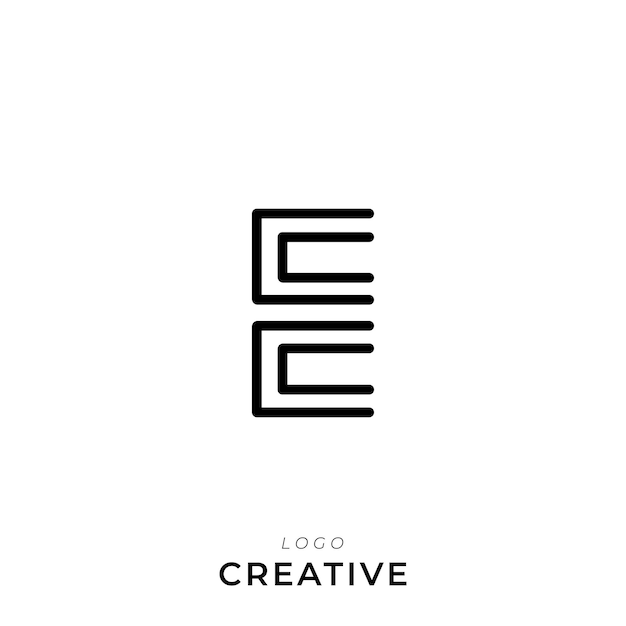 E Premium Creative Latter Diseño de logotipo Compañía de marca Logotipo Diseño del logotipo Ilustración vectorial