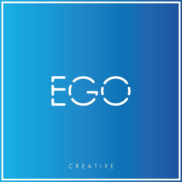 E Vector premium último diseño de logotipo Diseño creativo de logotipo Ilustración vectorial Logotipo mínimo Monograma