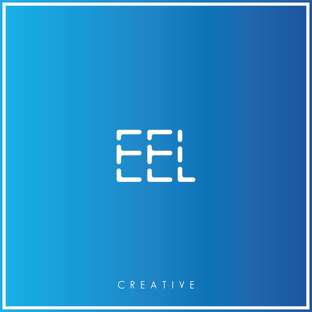 E Vector premium último diseño de logotipo Diseño creativo de logotipo Ilustración vectorial Logotipo mínimo Monograma