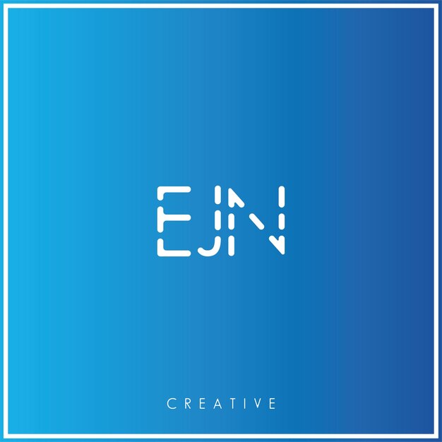 E Vector premium último diseño de logotipo Diseño creativo de logotipo Ilustración vectorial Logotipo mínimo Monograma