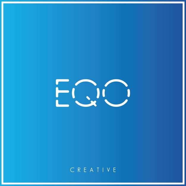 E Vector premium último diseño de logotipo Diseño creativo de logotipo Ilustración vectorial Logotipo mínimo Monograma
