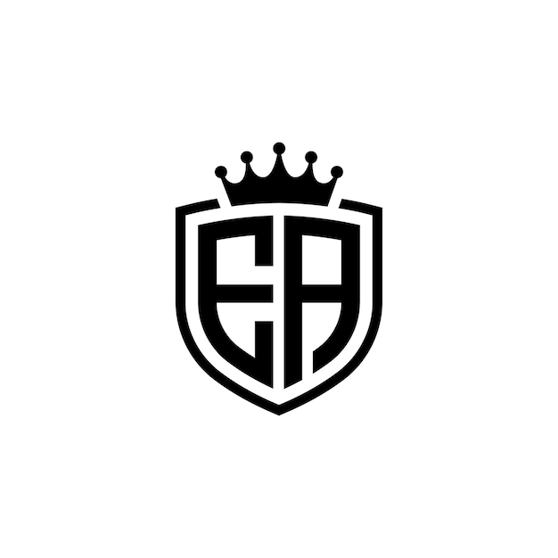 EA monograma logotipo diseño carta texto nombre símbolo monocromo logotipo alfabeto carácter simple logotipo