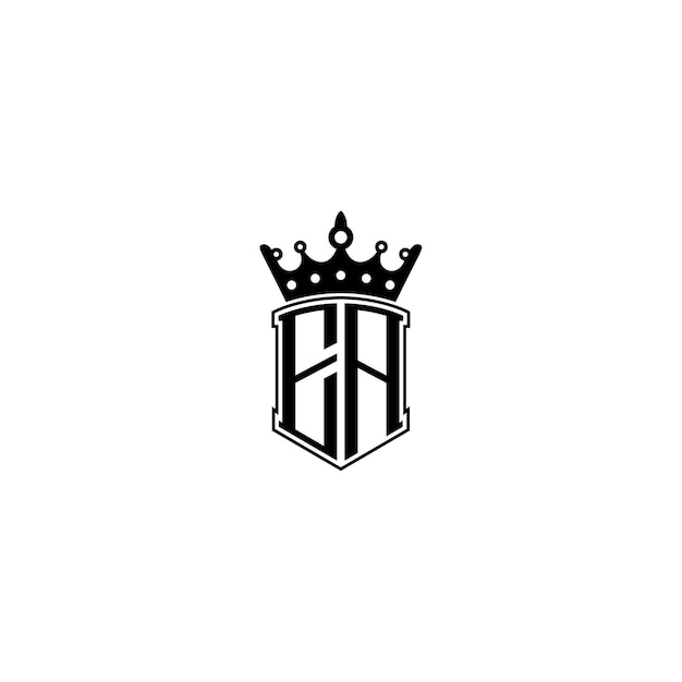 EA monograma logotipo diseño carta texto nombre símbolo monocromo logotipo alfabeto carácter simple logotipo