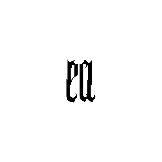 EA monograma logotipo diseño carta texto nombre símbolo monocromo logotipo alfabeto carácter simple logotipo