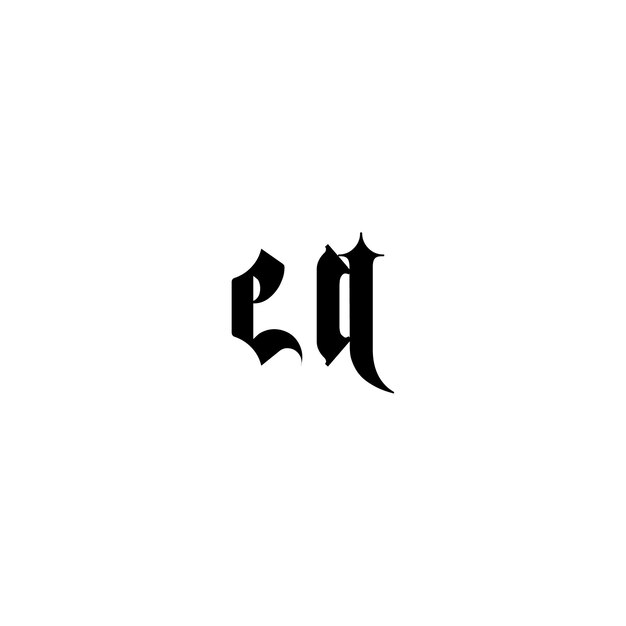 EA monograma logotipo diseño carta texto nombre símbolo monocromo logotipo alfabeto carácter simple logotipo