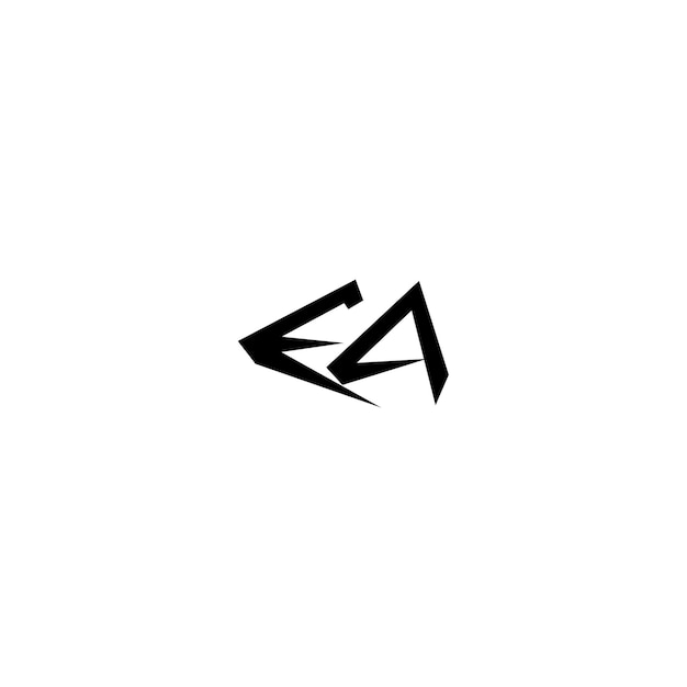 EA monograma logotipo diseño carta texto nombre símbolo monocromo logotipo alfabeto carácter simple logotipo
