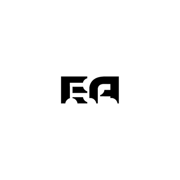 EA monograma logotipo diseño carta texto nombre símbolo monocromo logotipo alfabeto carácter simple logotipo