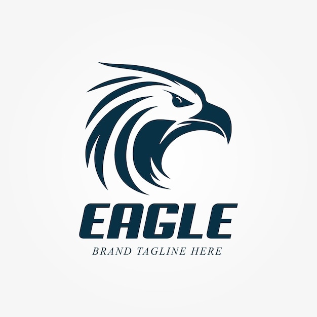 Eagle animal minimal sport logo marca