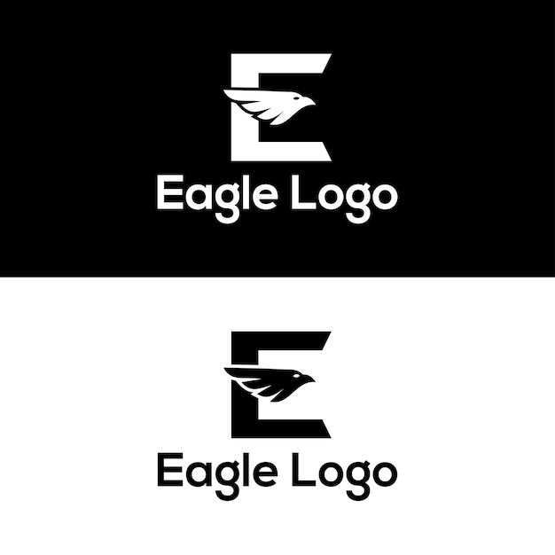 Eagle bird logo template vector