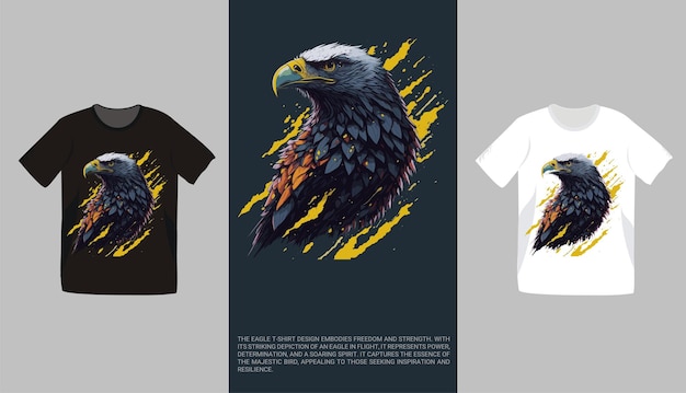 Eagle camiseta diseño creativo ilustración arte trabajo