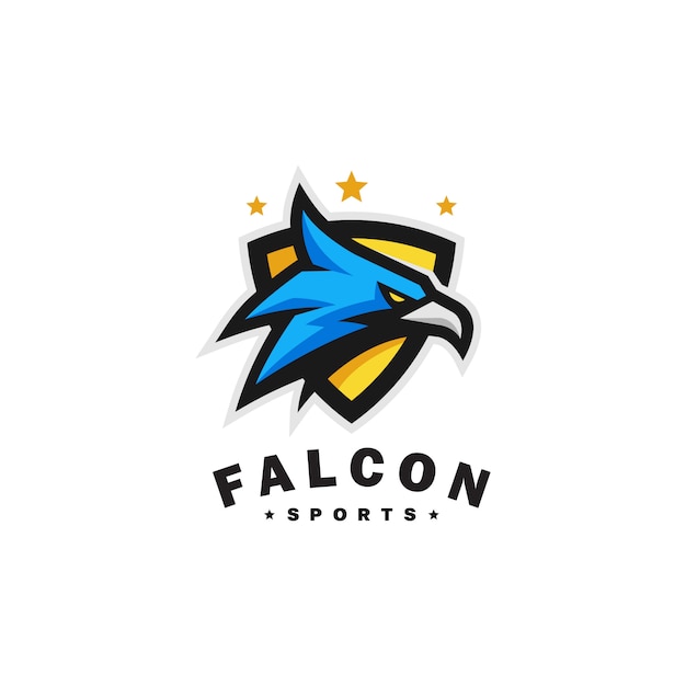 Eagle Head Sports Vector plantilla