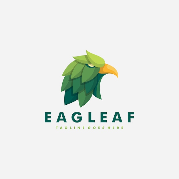 Vector eagle leaf ilustración vectorial plantilla de diseño