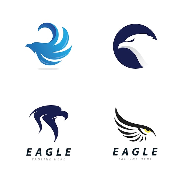 Eagle Logo Vector Creative eagle icono Plantilla ilustración