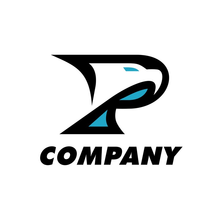 Vector eagle p letter logotipo