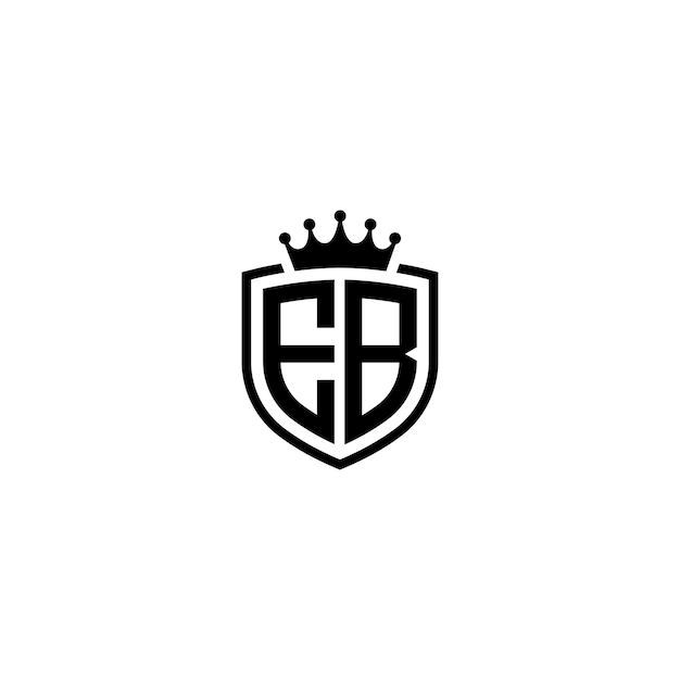 EB monograma logotipo diseño carta texto nombre símbolo monocromo logotipo alfabeto carácter simple logotipo