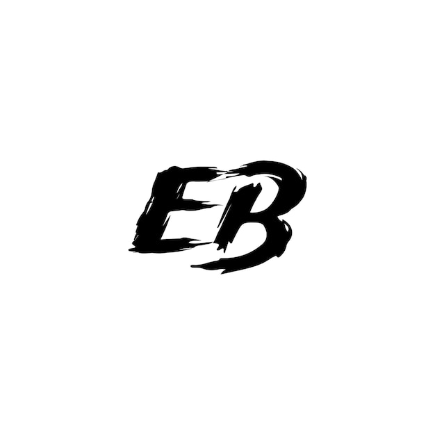EB monograma logotipo diseño carta texto nombre símbolo monocromo logotipo alfabeto carácter simple logotipo