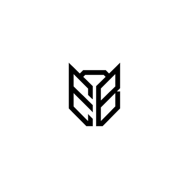 EB monograma logotipo diseño carta texto nombre símbolo monocromo logotipo alfabeto carácter simple logotipo
