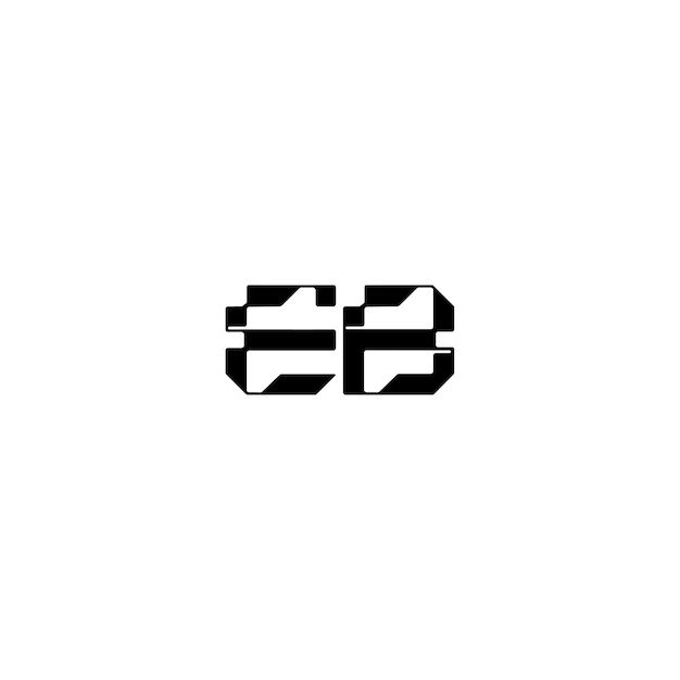 EB monograma logotipo diseño carta texto nombre símbolo monocromo logotipo alfabeto carácter simple logotipo