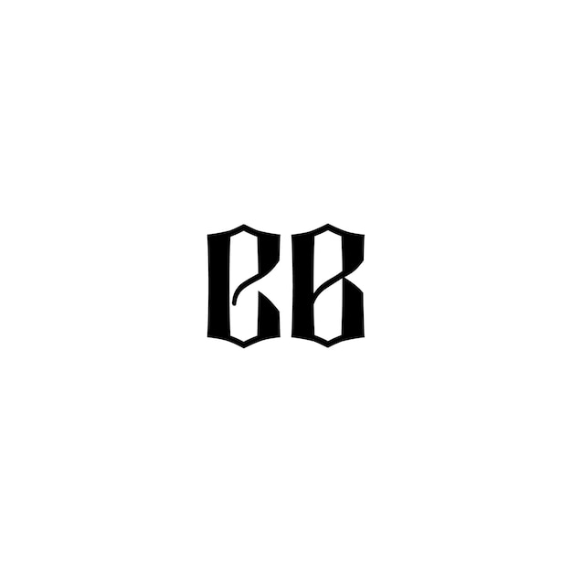 EB monograma logotipo diseño carta texto nombre símbolo monocromo logotipo alfabeto carácter simple logotipo