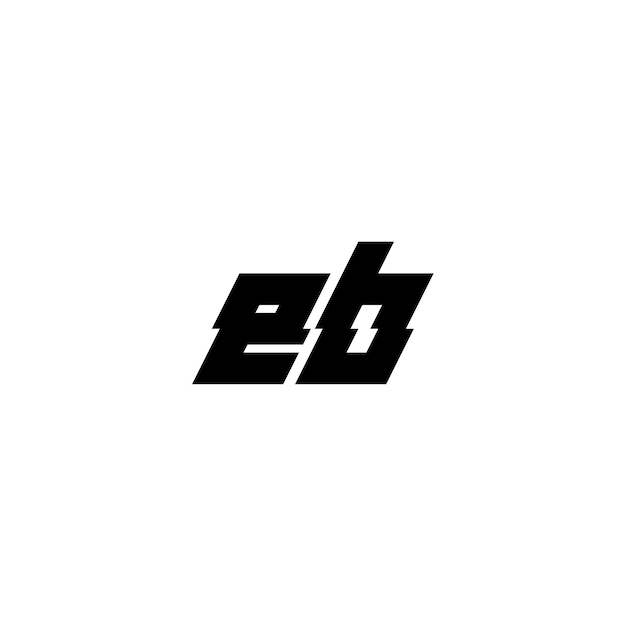 EB monograma logotipo diseño carta texto nombre símbolo monocromo logotipo alfabeto carácter simple logotipo