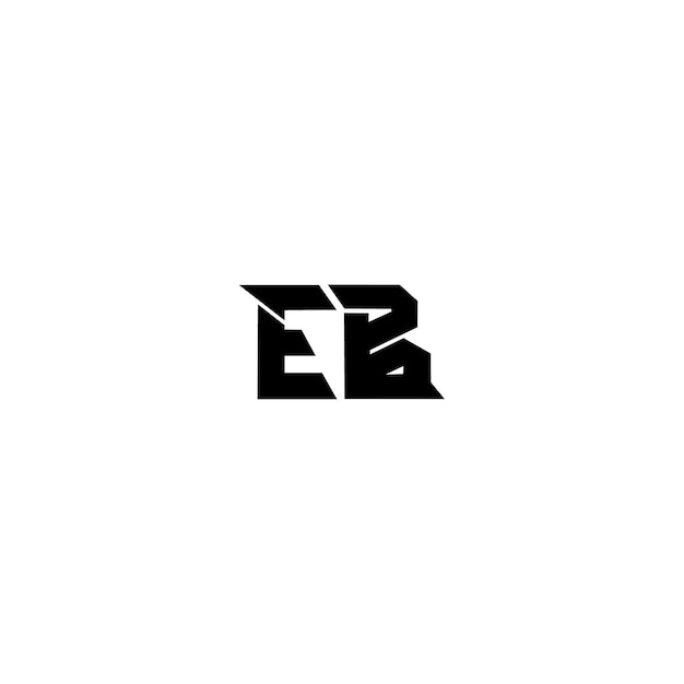 EB monograma logotipo diseño carta texto nombre símbolo monocromo logotipo alfabeto carácter simple logotipo