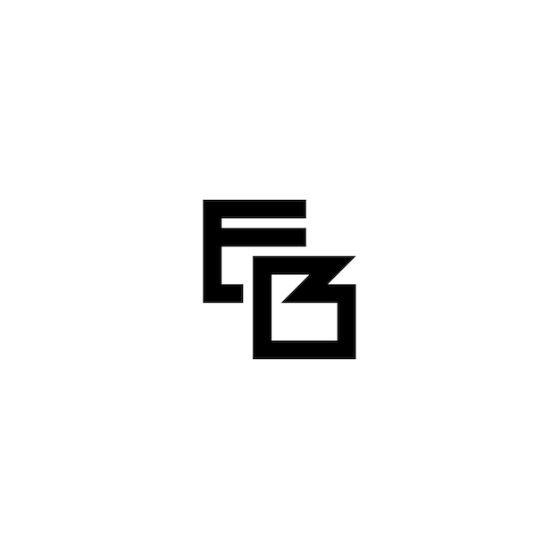 EB monograma logotipo diseño carta texto nombre símbolo monocromo logotipo alfabeto carácter simple logotipo