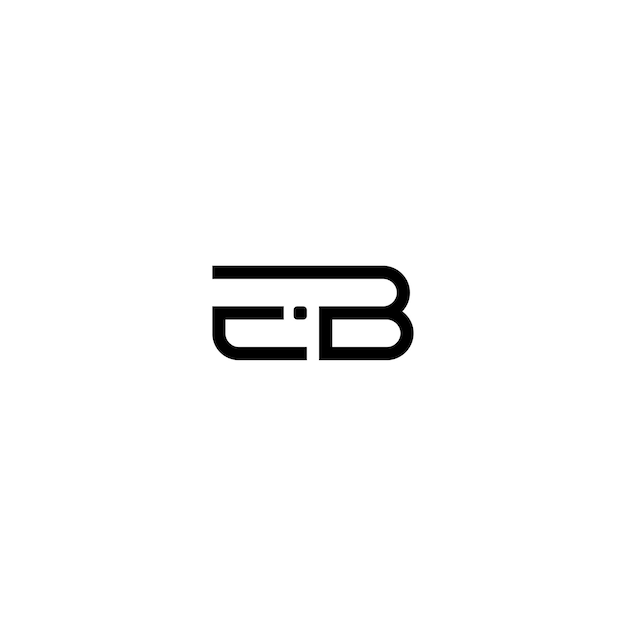 EB monograma logotipo diseño carta texto nombre símbolo monocromo logotipo alfabeto carácter simple logotipo