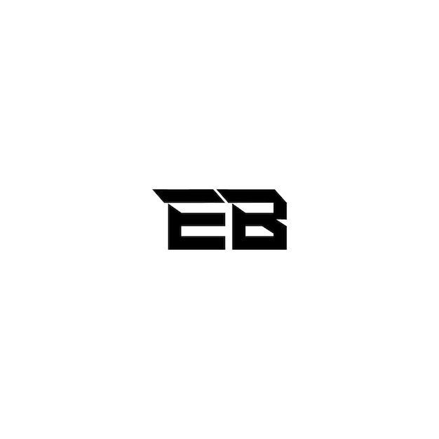 EB monograma logotipo diseño carta texto nombre símbolo monocromo logotipo alfabeto carácter simple logotipo