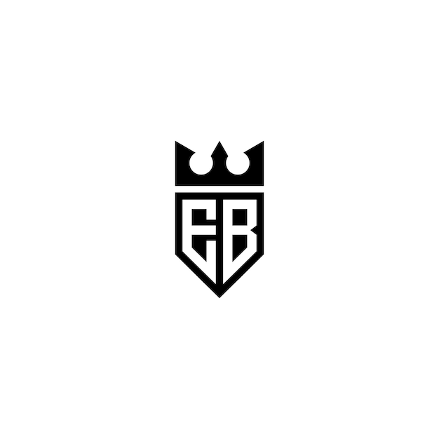 EB monograma logotipo diseño carta texto nombre símbolo monocromo logotipo alfabeto carácter simple logotipo