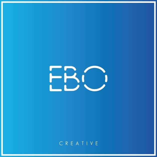 EBO Premium Vector último diseño de logotipo Diseño creativo de logotipo Ilustración vectorial Logotipo mínimo Monograma