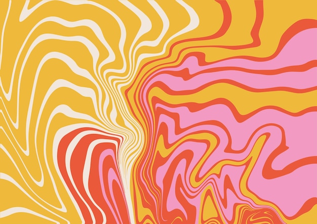 Ebru veteado s estilo maravilloso fondo psicodélico trippy ilustración vectorial en colores pastel