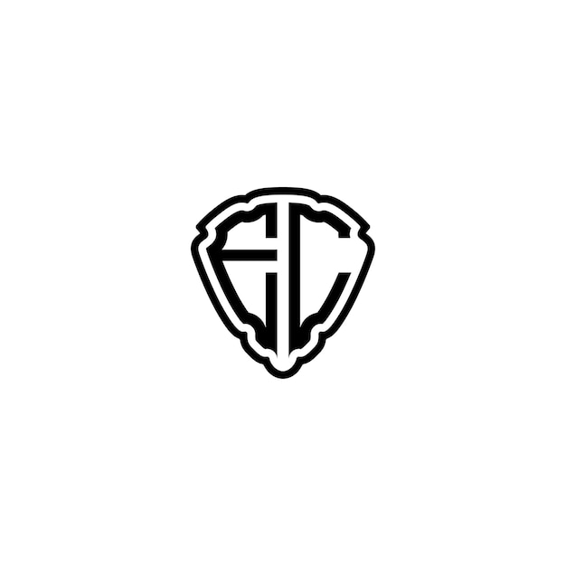 EC monograma logotipo diseño carta texto nombre símbolo monocromo logotipo alfabeto carácter simple logotipo