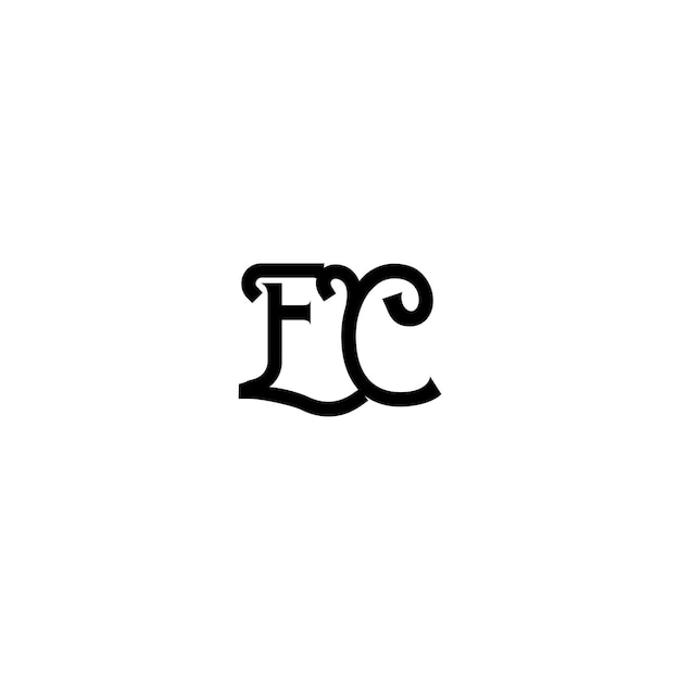 EC monograma logotipo diseño carta texto nombre símbolo monocromo logotipo alfabeto carácter simple logotipo