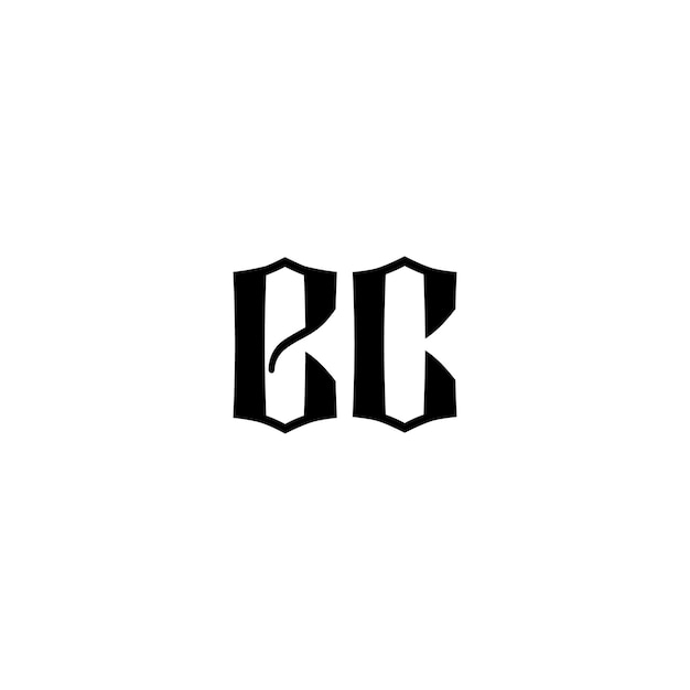 EC monograma logotipo diseño carta texto nombre símbolo monocromo logotipo alfabeto carácter simple logotipo