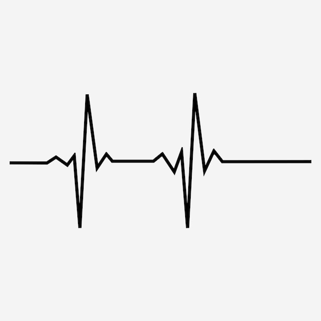 Ecg del latido del corazón